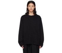 Black Inverted Sweatshirt