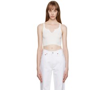 Off-White Cropped Tank Top