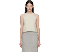 Gray Drawstring Tank Top