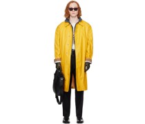 Yellow Smudge Trench Coat