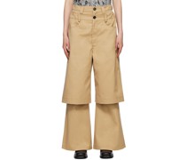 Beige Double Pant