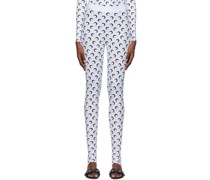 White Fuseaux Moon Leggings