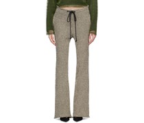 Black & White Bias Flared Trousers