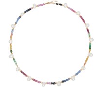 Multicolor Arizona Sapphire Pearl Necklace