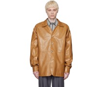 Tan Tatum Leather Jacket