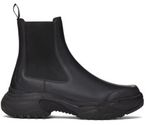 Black Sprayed Chelsea Boots