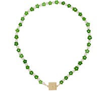 White & Green Amal Necklace