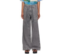 Black Hippocampus Sailor Jeans