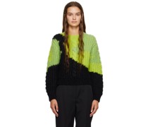 Green & Black Intarsia Sweater