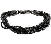 Black 'Chain And Braided' Bracelet