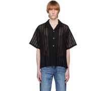 Black Semi-Sheer Shirt