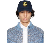 Navy Monogram Cap