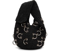 SSENSE Exclusive Black Mini Pierced Eight Bag
