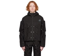 Black Crocodile Shell Jacket