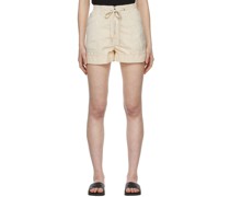 Off-White Polyester Shorts