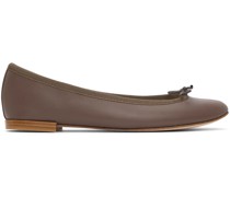 Brown Nappa Cendrillon Ballerina Flats