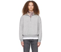 Gray Half-Zip Sweater