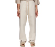 Beige Drawstring Lounge Pants
