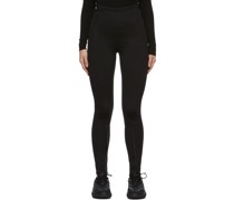 Black Front Zip Leggings