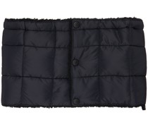 Black Reversible Down Neck Warmer