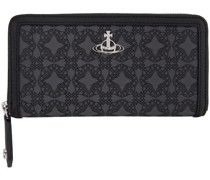 Gray & Black Orborama Classic Wallet
