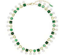 Gold & Green 'The Shape' Pearl Necklace