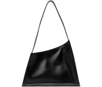 Black Slanted Shoulder Bag