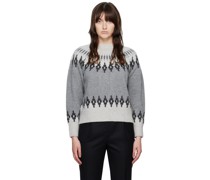 Gray Graphic Sweater