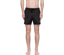 Black Patch Swim Shorts