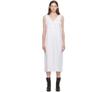 White 'The Tie' Midi Dress