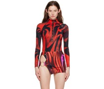 Red Spring One-Piece Swimsuit
