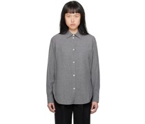 Gray Relaxed-Fit Shirt