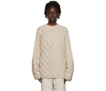Brown Aran Sweater