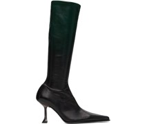 Green & Black Carlita Tall Boots
