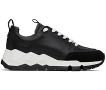 Black Leather Street Life Sneakers
