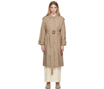 Beige The Cube Belted Trench Coat