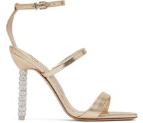 Gold Rosalind Crystal Heeled Sandals