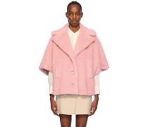 Pink Aleggio Faux-Fur Coat