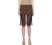 SSENSE Exclusive Brown Bisou Miniskirt