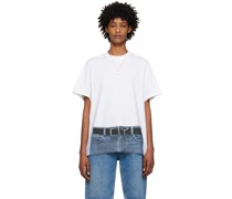 White Jean Paul Gaultier Edition Trompe L'oeil Y Belt T-Shirt