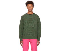 Green 'SHF' Sweater