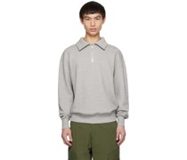 Gray Half-Zip Sweatshirt
