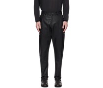 Black Command Leather Pants