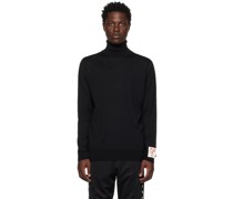 Black Patch Turtleneck