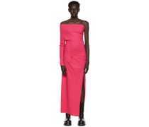 SSENSE Exclusive Pink One-Arm Long Dress