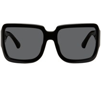 Black Linda Farrow Edition Oversized Sunglasses