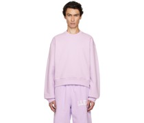 SSENSE Exclusive Purple Embroidered Sweatshirt