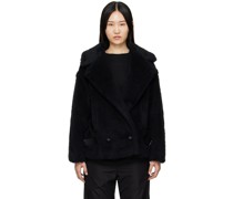 Black Caserta Faux-Fur Jacket