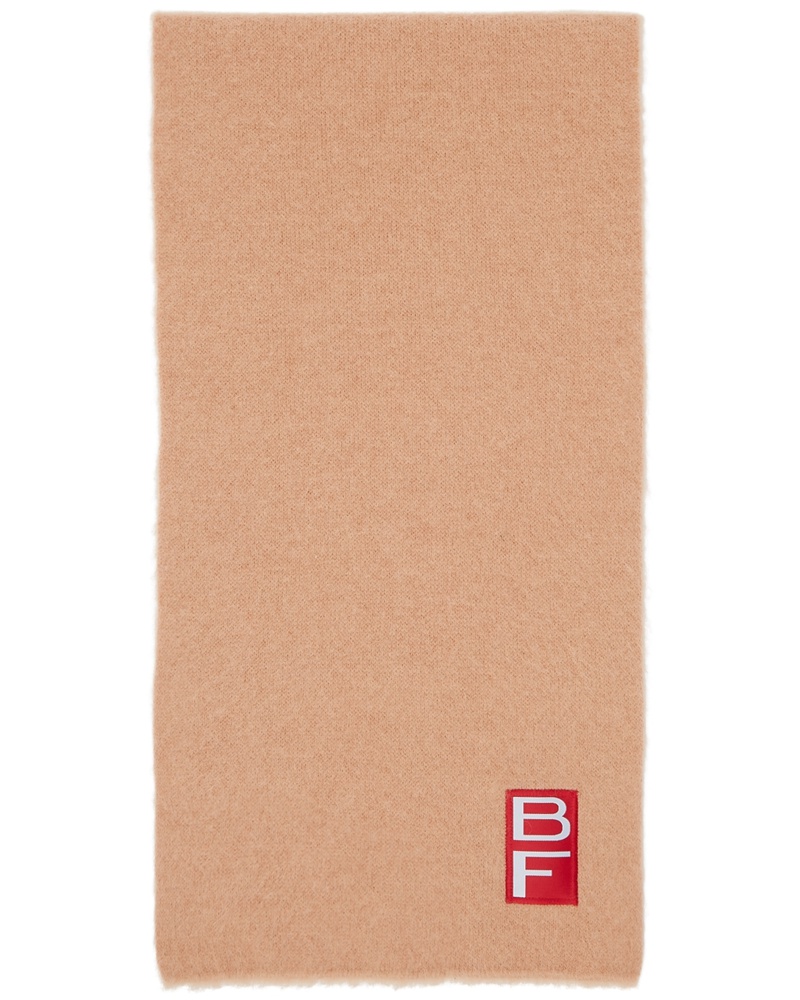 by FAR Damen Beige Alpaca Solid Scarf