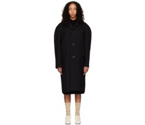 Black Crombie Coat